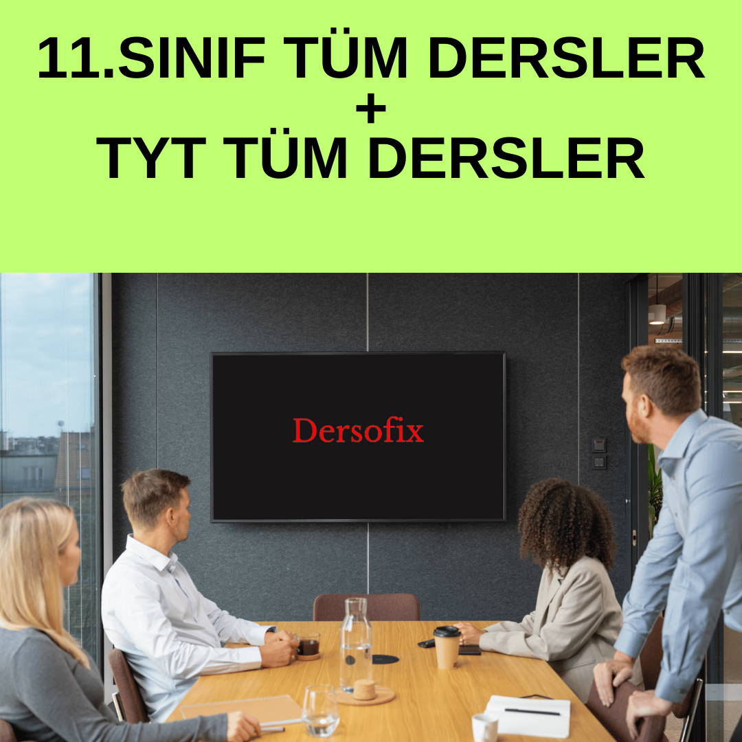 11.sınıf Tüm Dersler + Tyt Tüm Dersler Eğitim Paketi