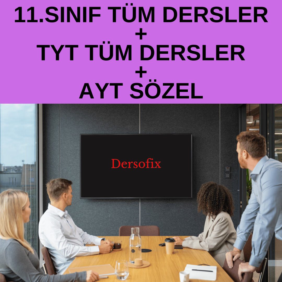 11.sınıf Tüm Dersler + Tyt Tüm Dersler+ayt Sözel Eğitim Paketi