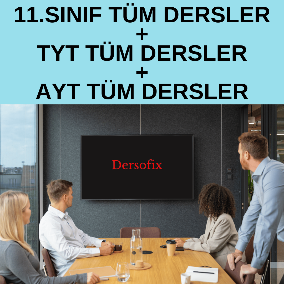 11.sınıf Tüm Dersler + Tyt Tüm Dersler+ayt Tüm Dersler Eğitim Paketi